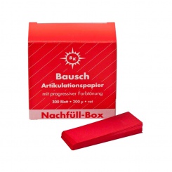 Artikulační papír Bausch BK1002 červený 300ks