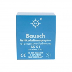 Artikulační papír Bausch BK01 modrý 300ks (krabička) 546-050