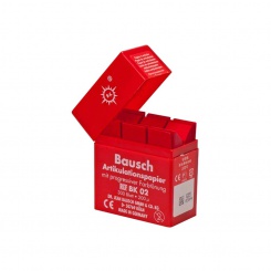 Artikulační papír Bausch BK02 červený 300 ks (krabička)