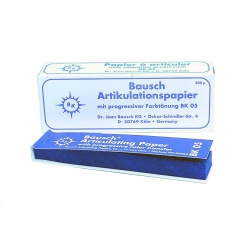 Artikulační papír Bausch BK05 modrý 300ks (bloček)