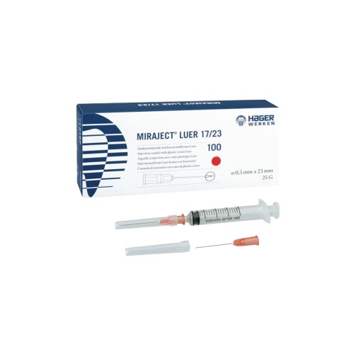 Jehly Miraject Luer 30/23 0,4x23mm žluté 100 ks Jehly Miraject Luer 30/23 0,4x23mm žluté 100 ks