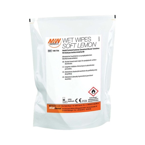 M+W Wet Wipes Soft Lemon 2x90 ks