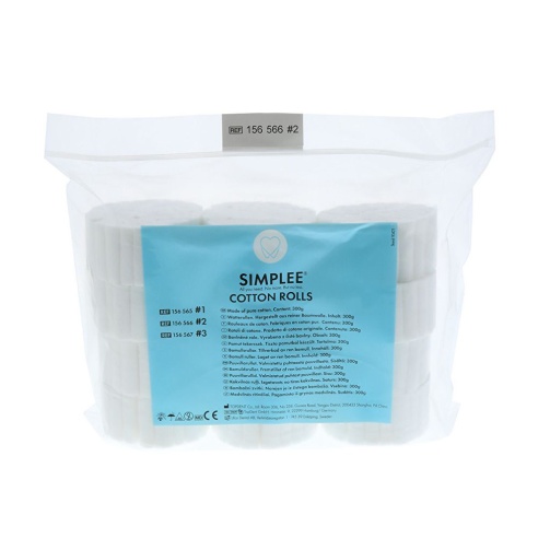SIMPLEE Vatové válečky č.3 12 mm 300g