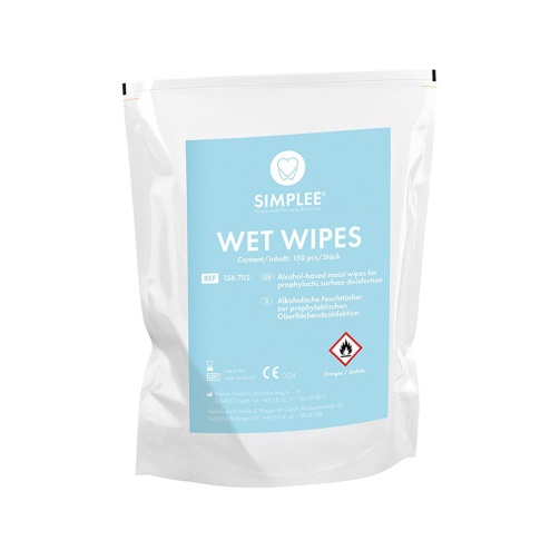 SIMPLEE Vlhčené ubrousky doplňkové balení 2x150ks