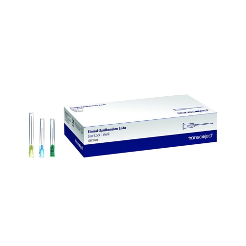 Endo kanyly Transcoject 0,3x23mm zelené 100ks 6031