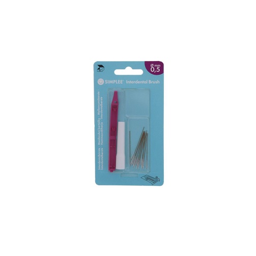 SIMPLEE Mezizubní kartáčky 0,5mm; 12 ks (fialová) SIMPLEE Mezizubní kartáčky 0,5mm; 12 ks (fialová)