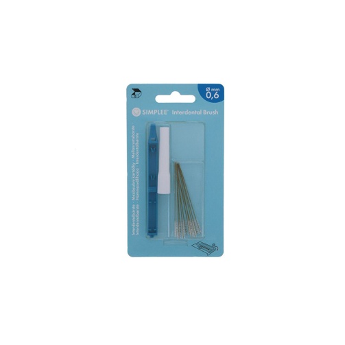 SIMPLEE Mezizubní kartáčky 0,6mm; 12 ks (sv. modrá) SIMPLEE Mezizubní kartáčky 0,6mm; 12 ks (sv. modrá)