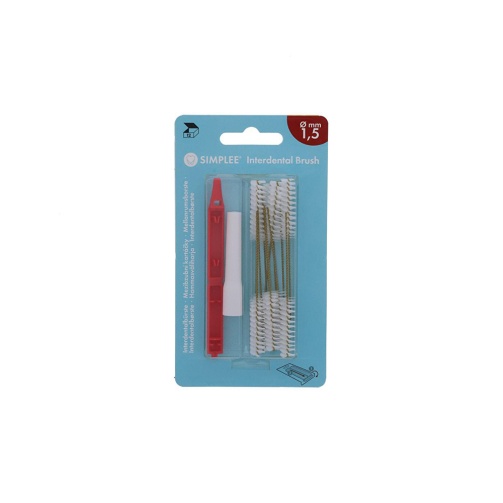 SIMPLEE Mezizubní kartáčky 1,5mm; 12 ks (vínová) SIMPLEE Mezizubní kartáčky 1,5mm; 12 ks (vínová)