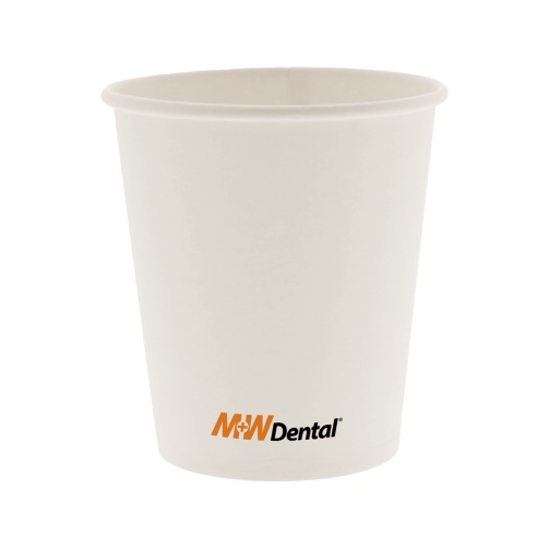 M+W Papírové kelímky bílé 180 ml (1000 ks)