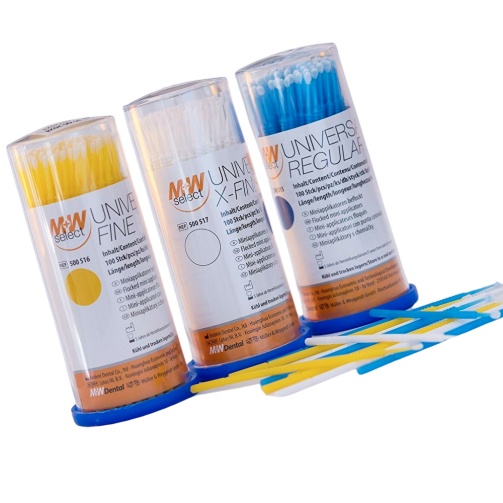 M+W Universal Tips jemné žluté 100ks s držákem M+W Universal Tips jemné žluté 100ks s držákem