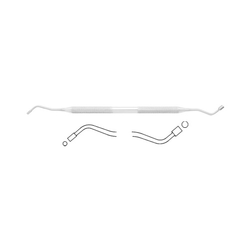 Cpátko amalg.oboustr. 2-3mm hladké, kul.držátko