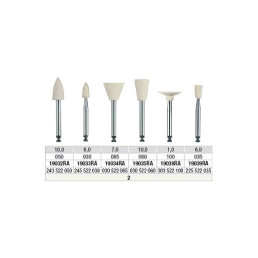 DiaGloss 6 ks leštění 19035RA (úzký kalich bílý)