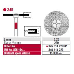 Flex diamantový disk červený