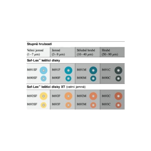 Sof-Lex 50ks 8691SF-super jemný 12,7mm (sv.modré) Sof-Lex 50ks 8691SF-super jemný 12,7mm (sv.modré)