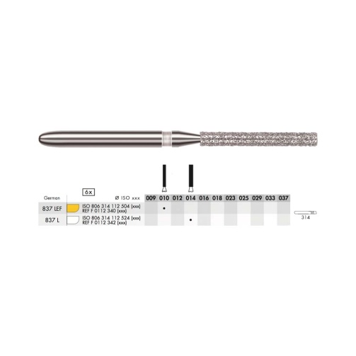 Diamant - dlouhý válec FG M 014 (6ks)