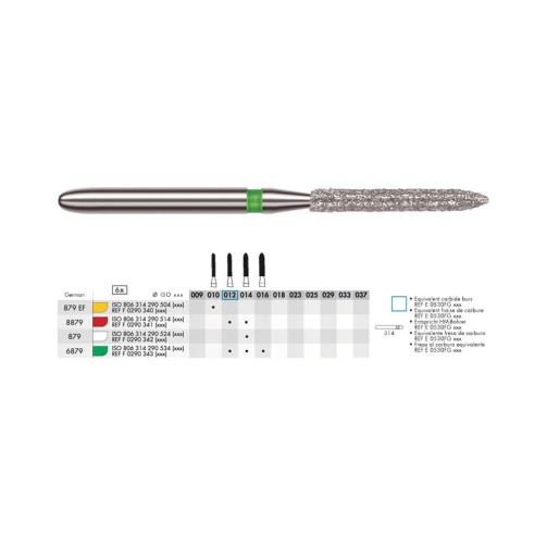 Diamant - dlouhé torpédo FG XF 010 (6ks)