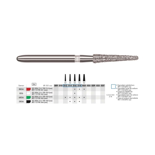 Diamant - kónický zakulacený FG C 023 (6ks) Diamant - kónický zakulacený FG C 023 (6ks)