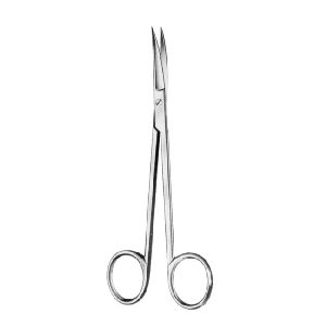 Nůžky Sanvenero preparační hrotnaté zahnuté; 14,0 cm