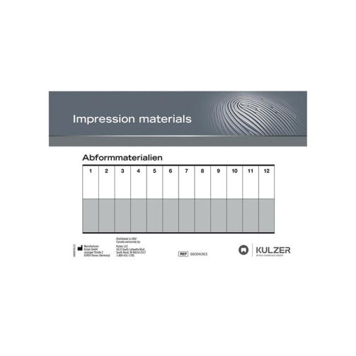 Míchací podložky pro otiskovací hmoty (Kulzer)