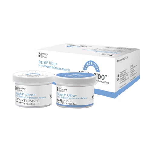 Aquasil Ultra+ Hand Mix Soft Putty Fast Set 2x250ml Aquasil Ultra+ Hand Mix Soft Putty Fast Set 2x250ml