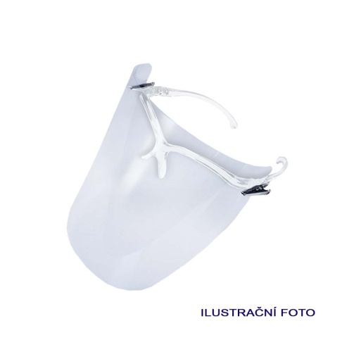 Ochranný štít Comfort Standard (1 obroučka růžová, 10 fólií)