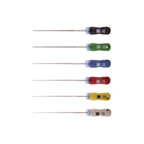 K-files 21mm 15-40 tip sortiment PK/6