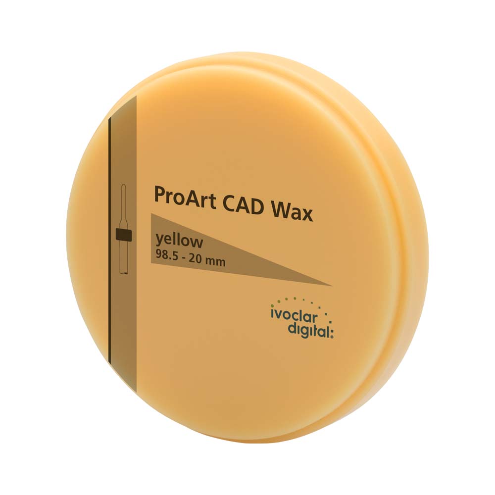 ProArt CAD Wax yellow 98.520mm/1 Dentamed