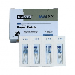 Papírové čepy DiaDent 2% sterilní, kalibrované