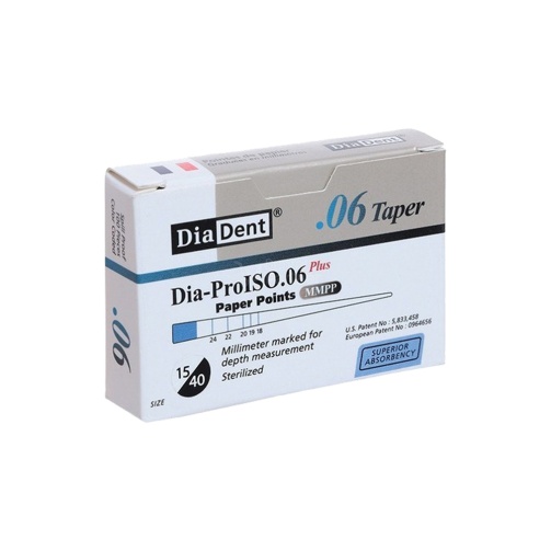 Papírové čepy 015-040/.06 120ks sterilní, kalibrované