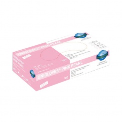 Rukavice Unigloves Nitrile Pink Pearl /M/ 100 ks růžové