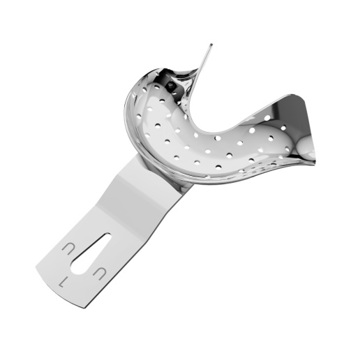 ASA lžíce otisk. perf. pro bezzubou dolní čelist UU1 Aluminum 70x48mm 1ks