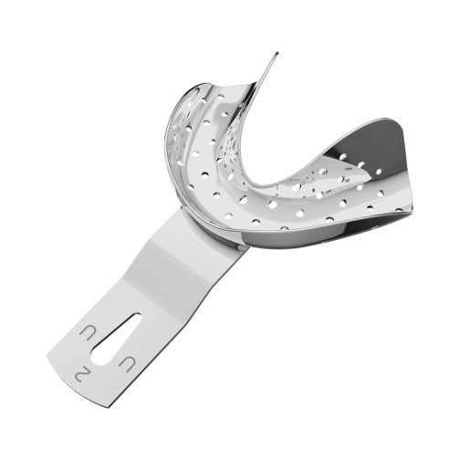 ASA lžíce otisk. perf. pro bezzubou dolní čelist UU2 Aluminum 70x53mm 1ks