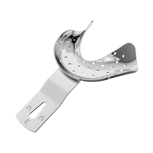 ASA lžíce otisk. perf. pro bezzubou dolní čelist UU3 Aluminum 72x57mm 1ks