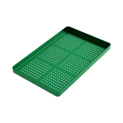 ASA tácek Tray Large AL perforovaný 284×183×17mm zelený