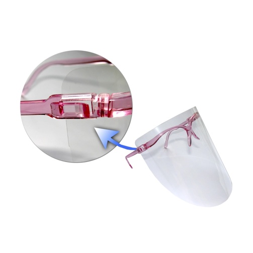 Ochranný štít Comfort Light (1 obroučka růžová, 4 fólie)