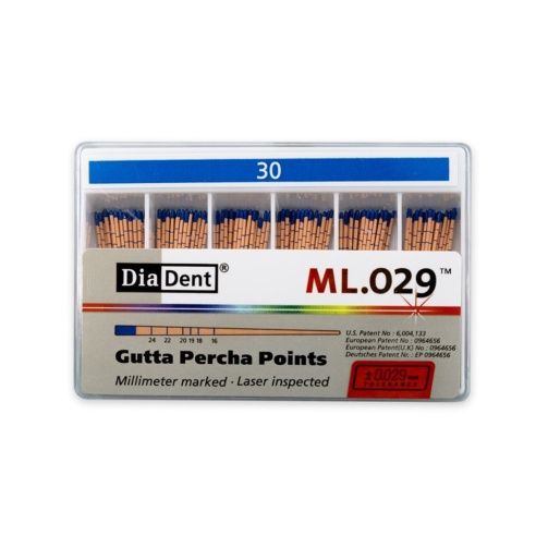 DiaDent GP čepy 030/.02 120ks kalibrované