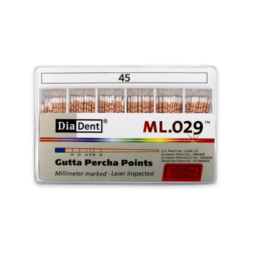 DiaDent GP čepy 045/.02 120ks kalibrované