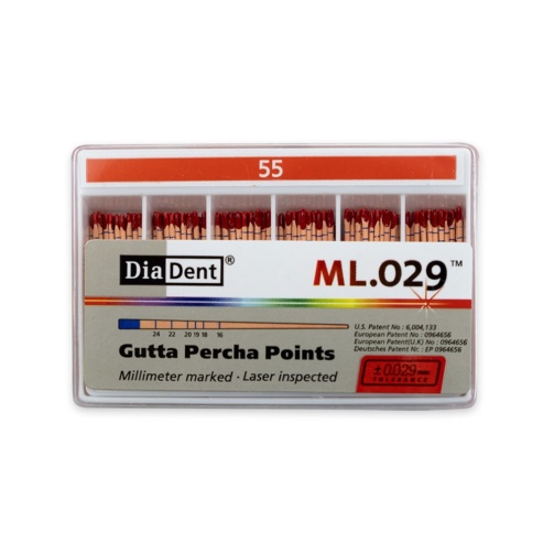 DiaDent GP čepy 055/.02 120ks kalibrované