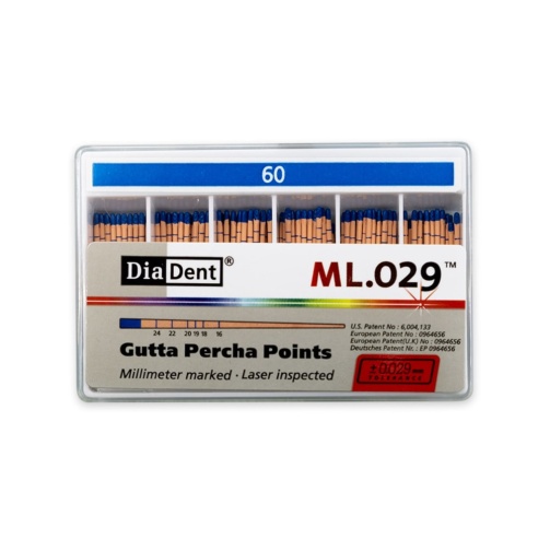 DiaDent GP čepy 060/.02 120ks kalibrované