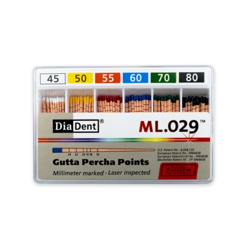DiaDent GP čepy 45-80/.02 120ks kalibrované