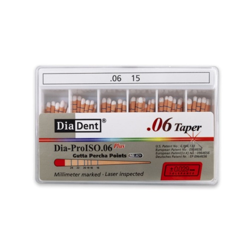 DiaDent GP čepy 015/.06 60ks kalibrované