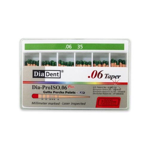 DiaDent GP čepy 035/.06 60ks kalibrované