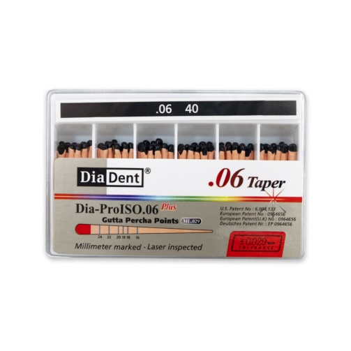 DiaDent GP čepy 040/.06 60ks kalibrované