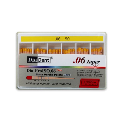 DiaDent GP čepy 050/.06 60ks kalibrované