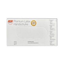 M+W Rukavice Latex Premium bez pudru