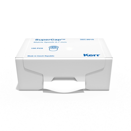 Cívky SuperCap 100ks 6,7mm zelené