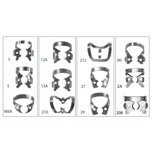 Rubber Dam spona s křidélky 2A