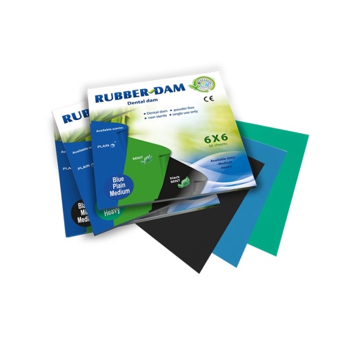 Rubber Dam Medium máta, černý 36ks