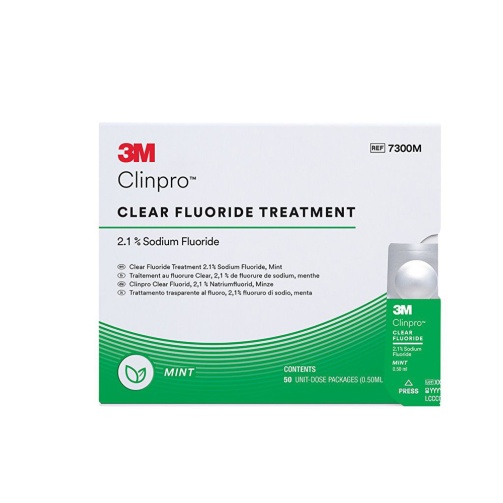 Clinpro Clear Fluoride L-Pop 50ks máta