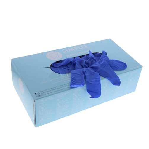 SIMPLEE Rukavice Nitril /L/ 200 ks modré